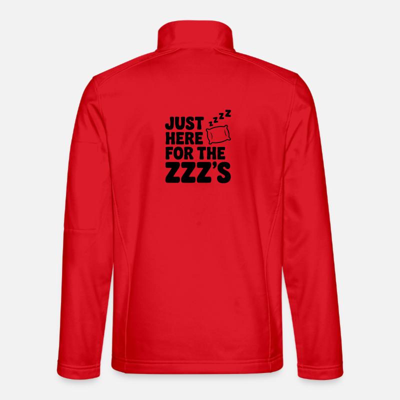 Just Here for the Zzz’s - Unisex Softshell Jacket - red