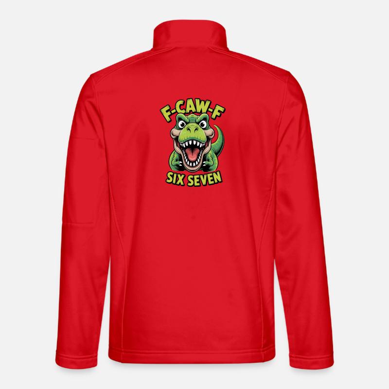 Cawing Rex Six Seven Tee - Unisex Softshelljacke - Rot