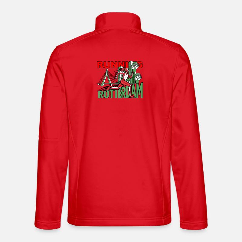 Läufer Rotterdam CityRun - Unisex Softshelljacke - Rot