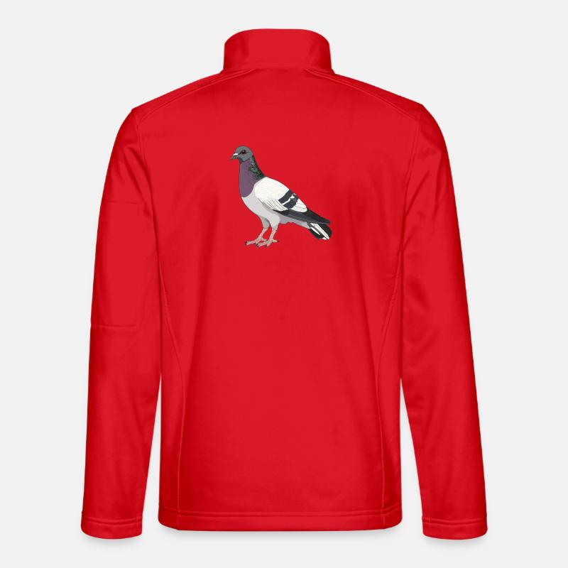 Tauben Taube - Unisex Softshelljacke - Rot