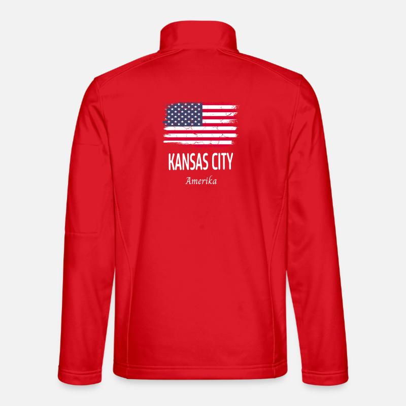 Kansas City - Unisex Softshelljacke - Rot