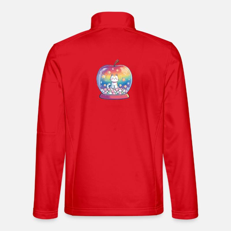 Katzenball Regenbogen - Unisex Softshelljacke - Rot