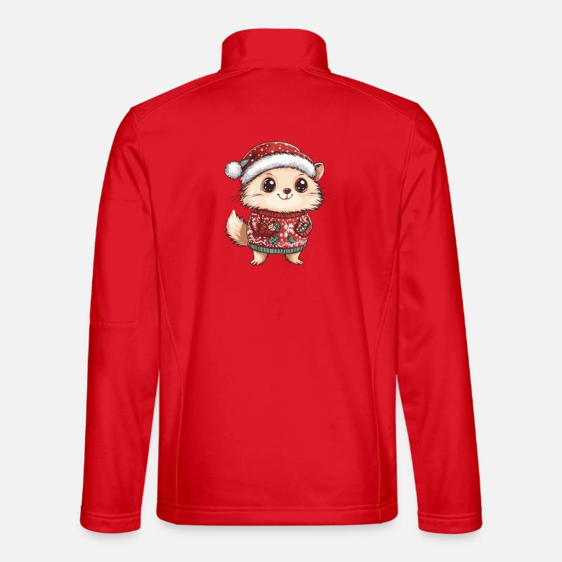 Noël de Noël hérisson Veste en tissu softshell Unisexe