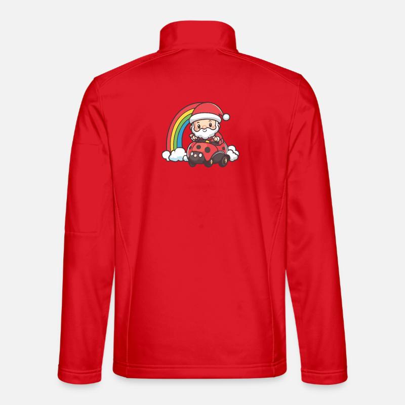 Marienkäfer Weihnachtsmann Weihnachten Unisex Softshelljacke
