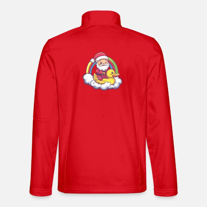 Ente Weihnachtsmann Weihnachten - Unisex Softshelljacke - Rot
