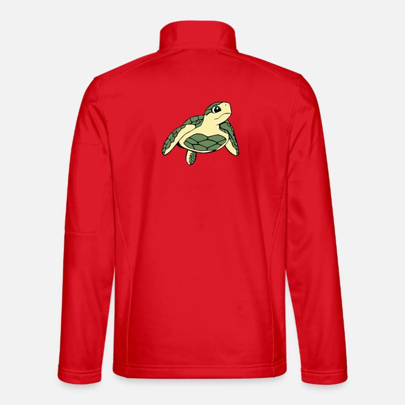 Turtle Turtles - Unisex Softshell Jacket - red