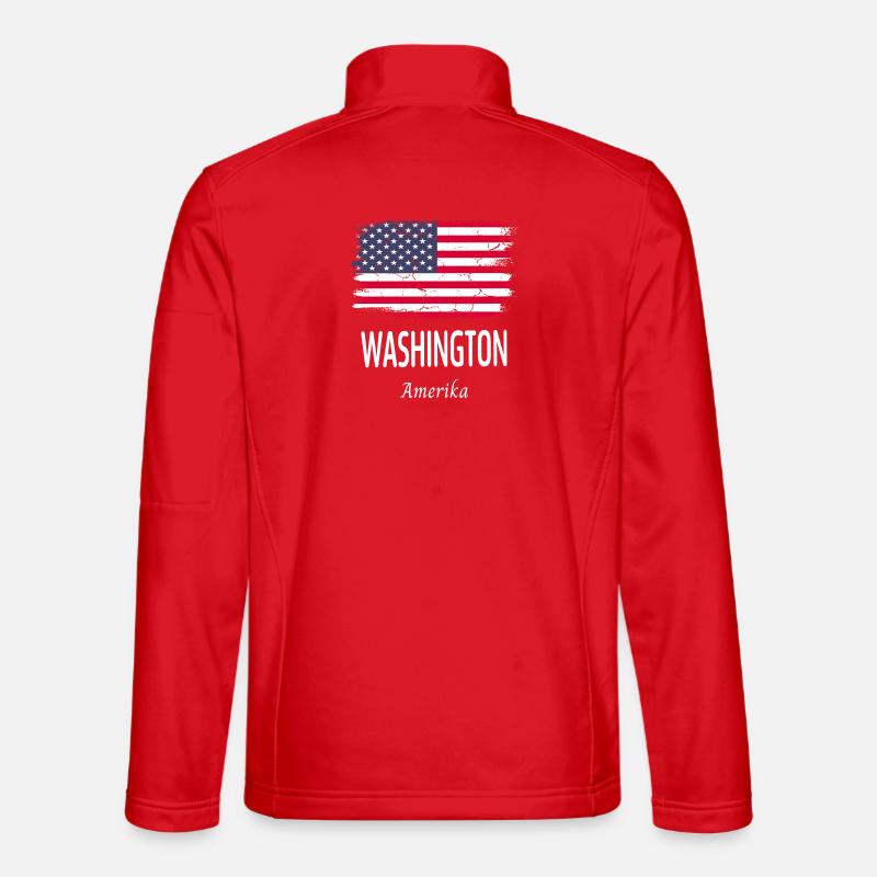 Washington - Unisex Softshell Jacket - red