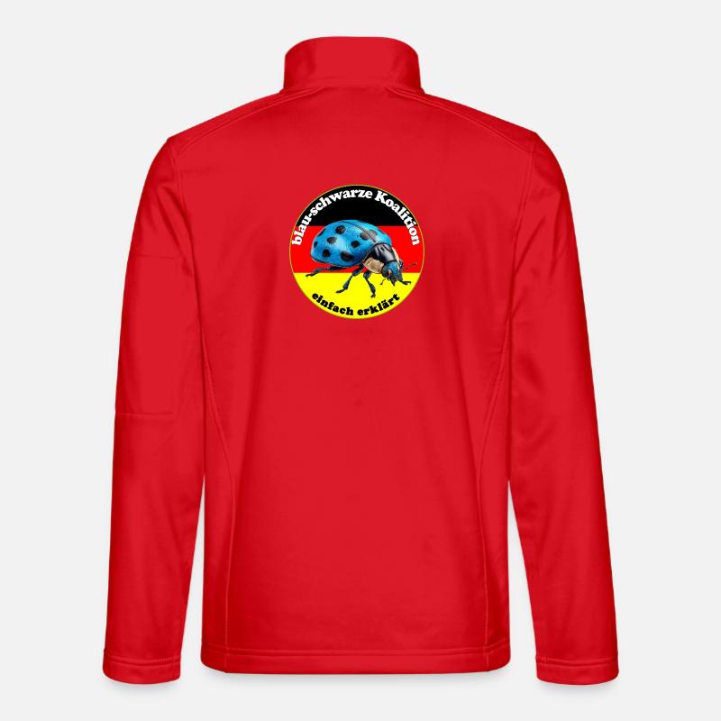 Blauer Käfer widerspiegelt den Wählerwillen - Unisex Softshell Jacket - red