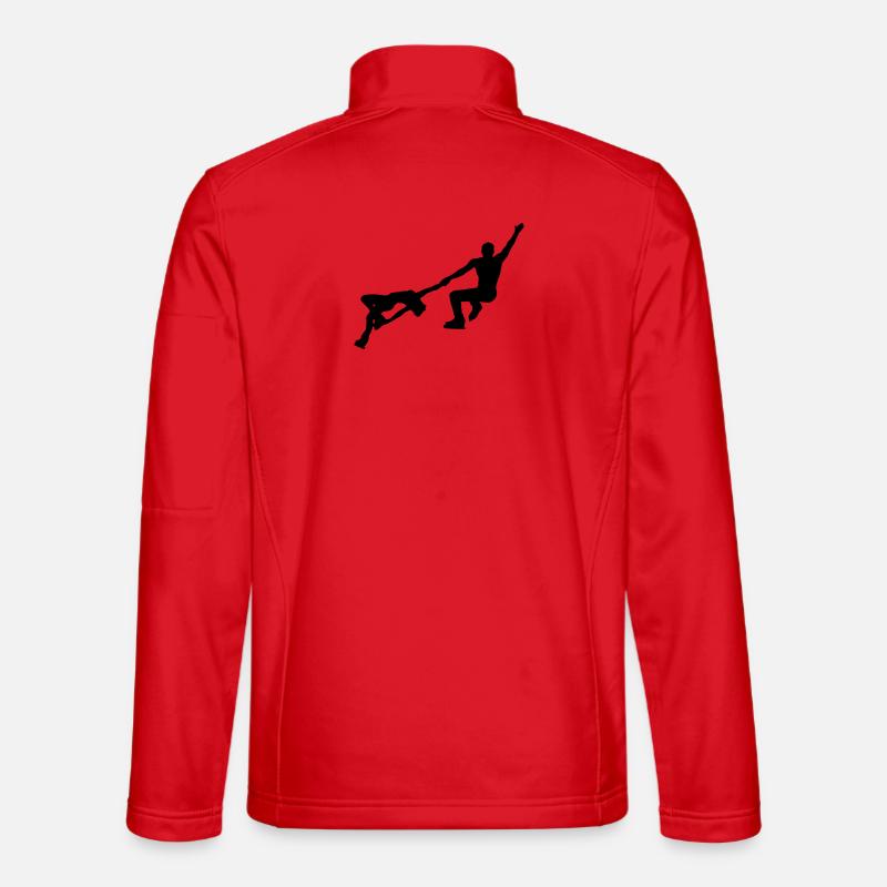 Eiskunstlauf - Unisex Softshelljacke - Rot