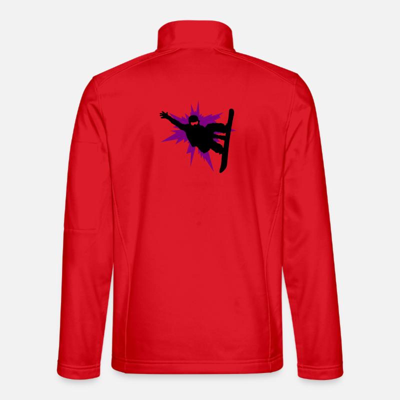 Snowboarding - Unisex Softshelljacke - Rot