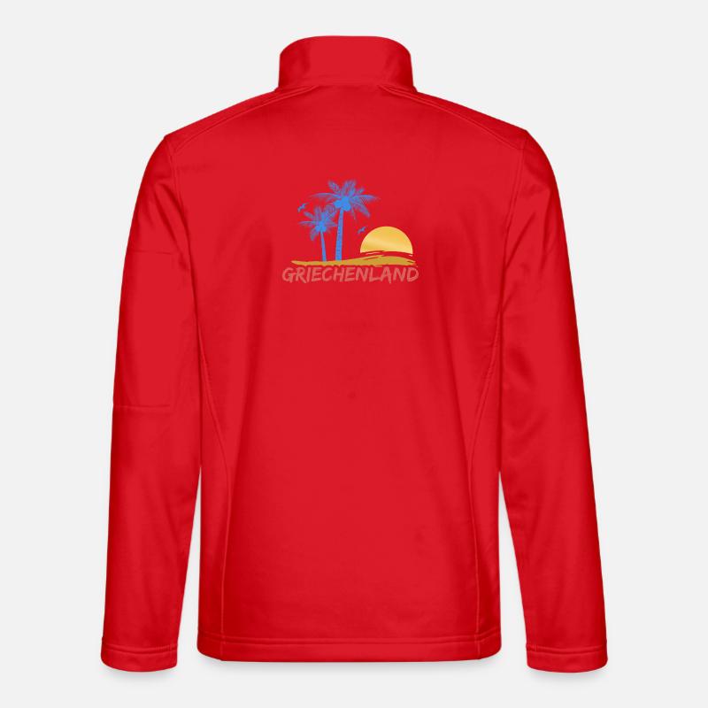 Greece - Unisex Softshell Jacket - red