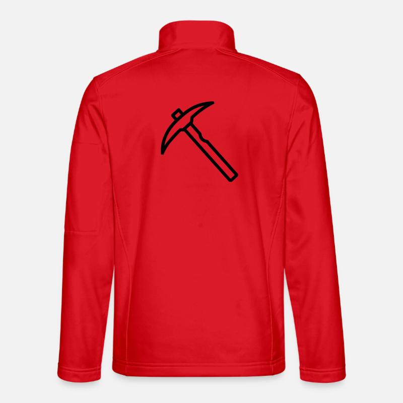 Eispickel - Unisex Softshelljacke - Rot