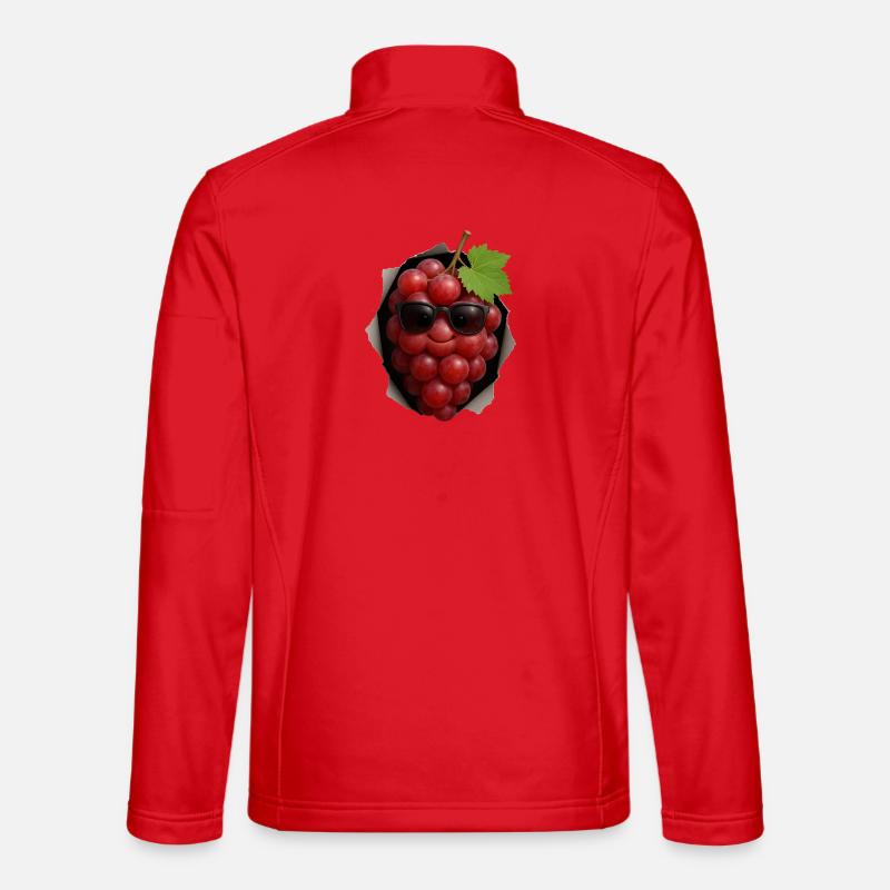 Grapes Grapes - Unisex Softshell Jacket - red