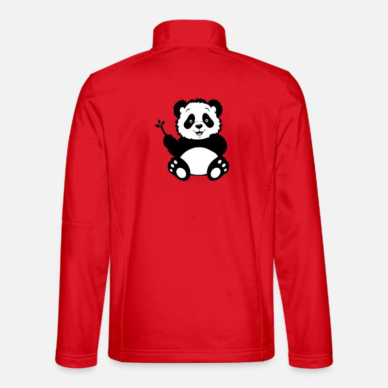 Panda - Unisex Softshell Jacket - red