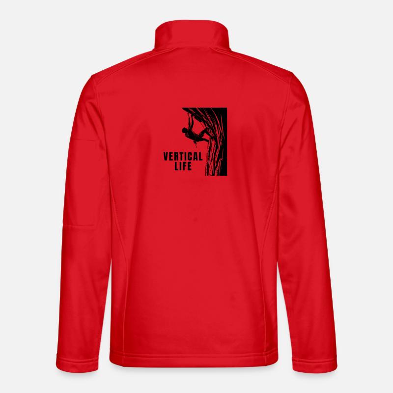 Vertical Life Kletterer Steilwand Design - Unisex Softshelljacke - Rot