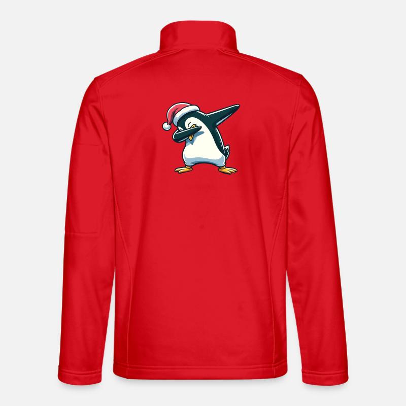 Dabbing Christmas Penguin Dab Christmas Unisex Softshell Jacket