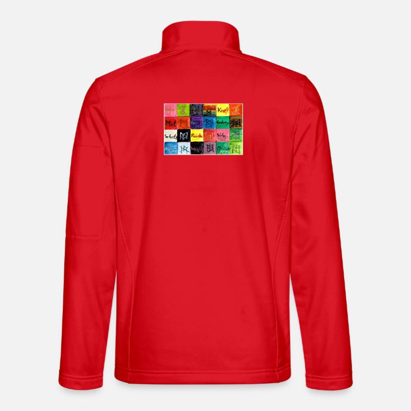 Runensegen_A5 - Unisex Softshelljacke - Rot