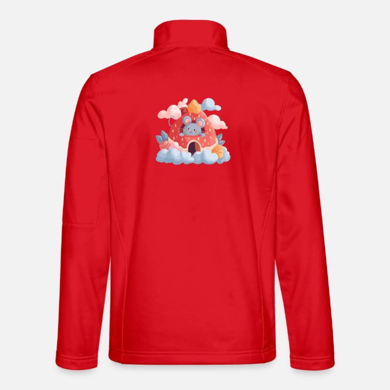 Strawberry House Mouse Magic - Unisex Softshell Jacket - red