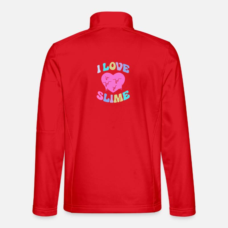 Slime Schleim Schleimig - Unisex Softshelljacke - Rot