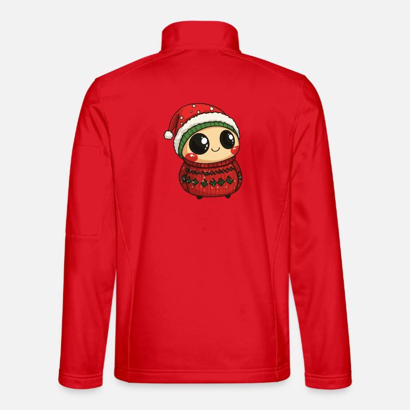 Ladybug Christmas Xmas - Unisex Softshell Jacket - red