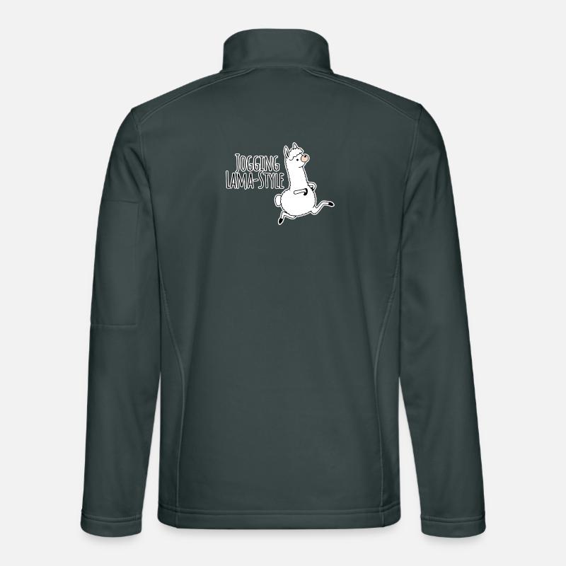 Jogging - style lama ! Idiot mais rapide ! Veste en tissu softshell Unisexe