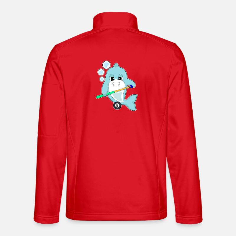 Delfin Billiard Queue Sport - Unisex Softshelljacke - Rot