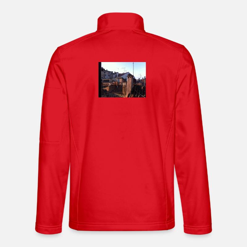 Dächer von Venedig - Unisex Softshelljacke - Rot
