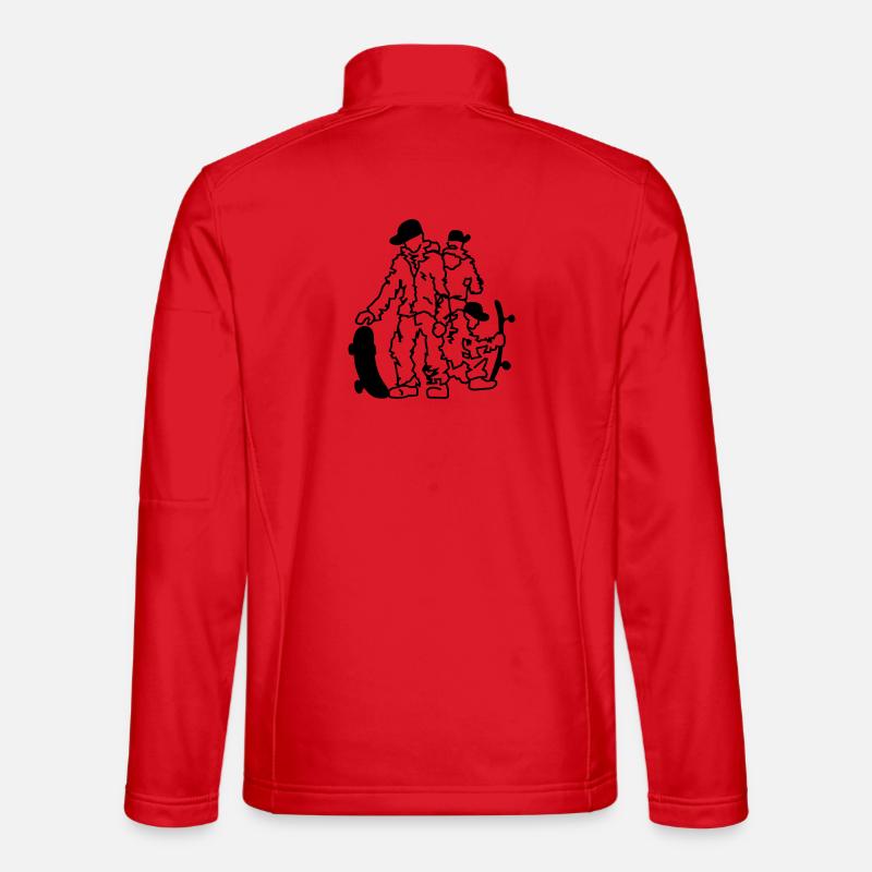 skateboarders - Unisex Softshell Jacket - red
