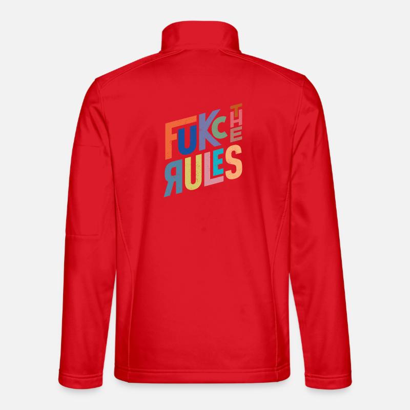 Rules are there to be broken - Unisex Softshell Jacket - red