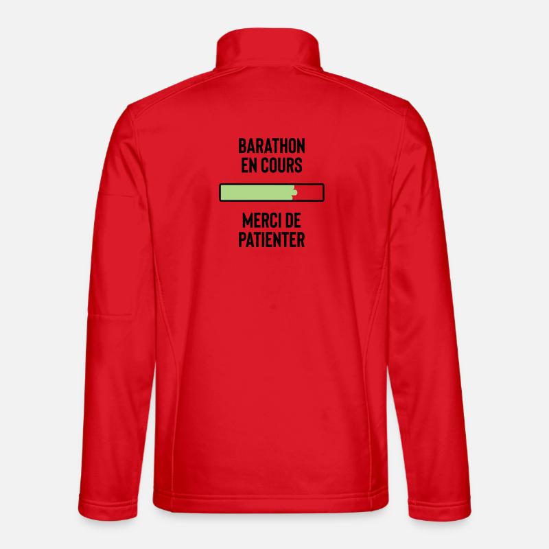Barathon in progress, please wait - Unisex Softshell Jacket - red