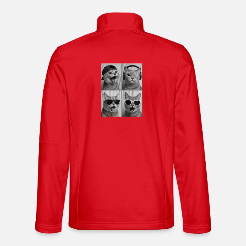 Katze - Unisex Softshelljacke - Rot