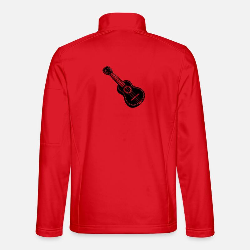 Ukulele - Unisex Softshell Jacket - red