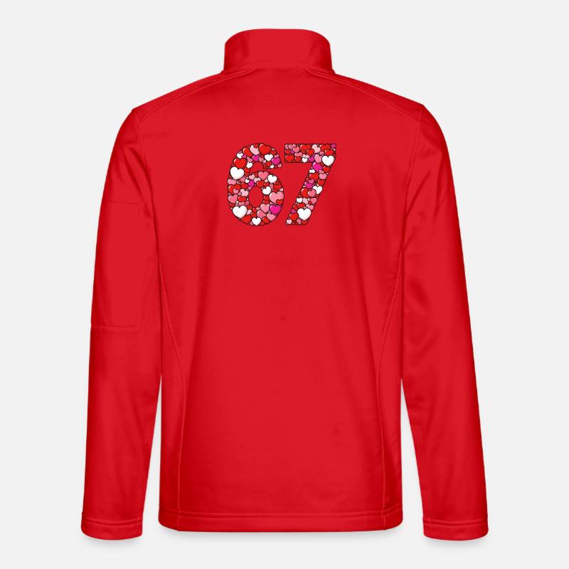 67 Valentinstag Herzen Unisex Softshelljacke