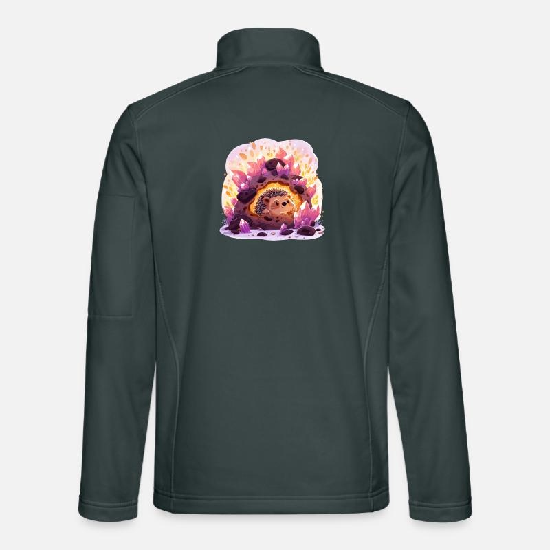 Crystal Cave Hedgehog Unisex Softshell Jacket