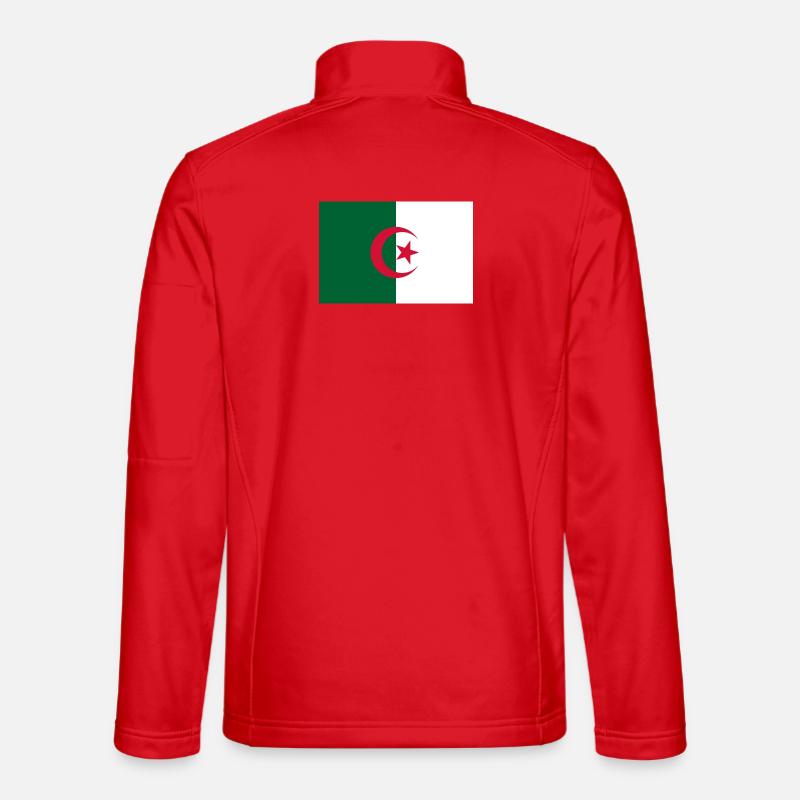 Algerische Flagge - Unisex Softshelljacke - Rot
