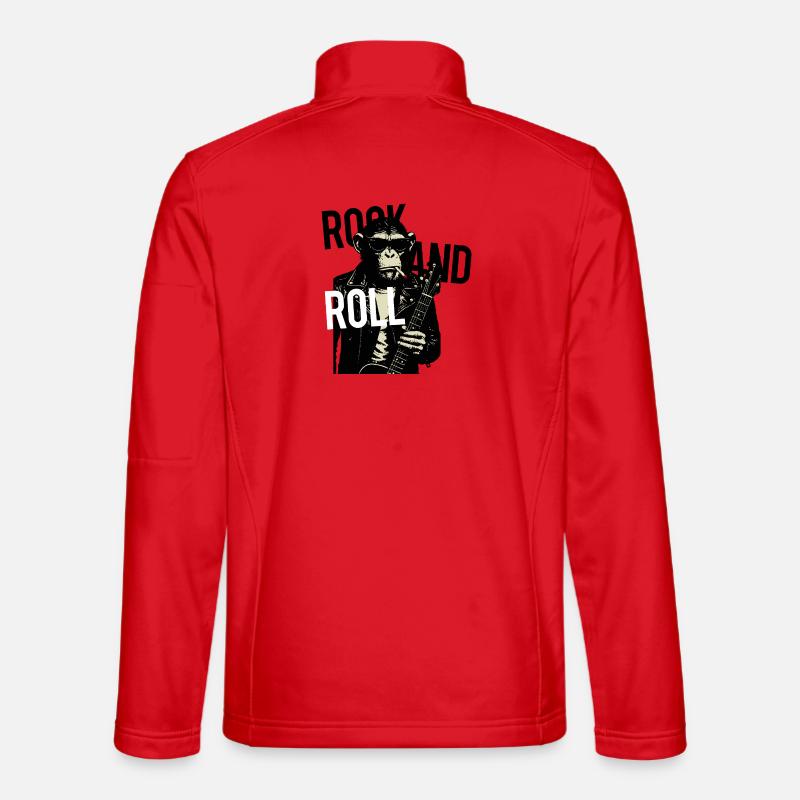Rollin Monkey Rock - Unisex Softshelljacke - Rot