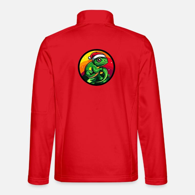 Noël du Père Noël Grenouille Veste en tissu softshell Unisexe