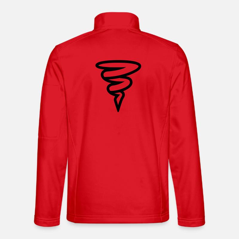 Tornado - Unisex Softshelljacke - Rot