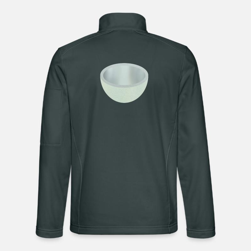Crackled Ceramic Bowl Art Unisex Softshell Jacket