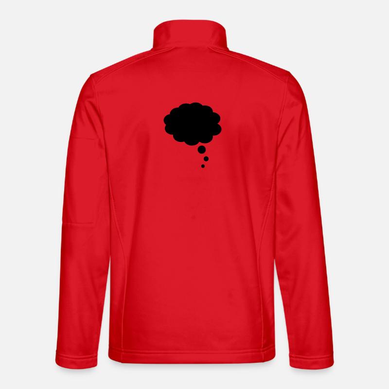 Thought bubble - Unisex Softshell Jacket - red