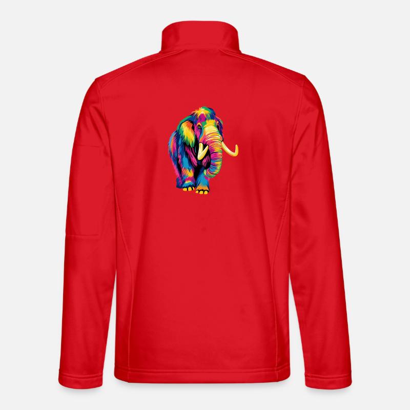 Mammut Wollhaarmammut Eiszeit Mammuts Süßes Mammut - Unisex Softshelljacke - Rot