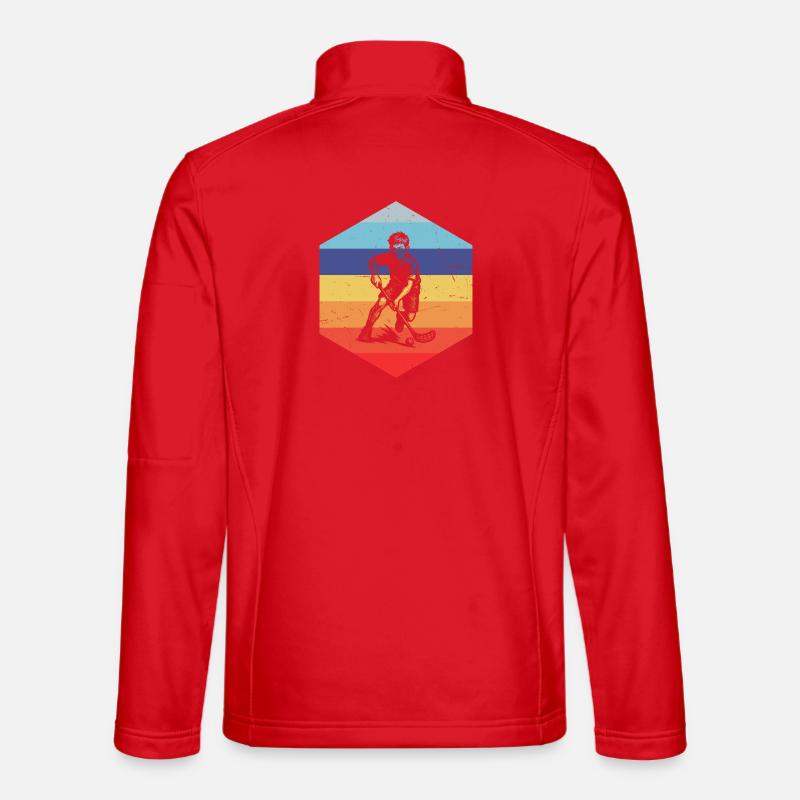 Floorball Fans aufgepasst schlichtes Statement - Unisex Softshelljacke - Rot