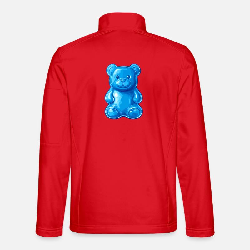 Blauer Teddybär - Unisex Softshelljacke - Rot