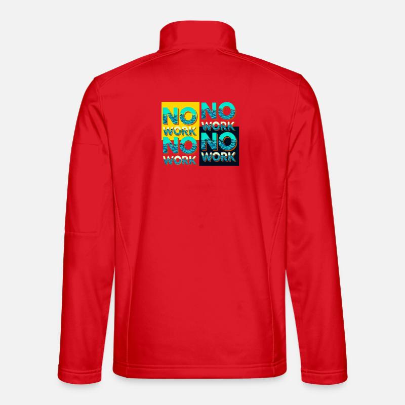 No work with waves - Unisex Softshell Jacket - red
