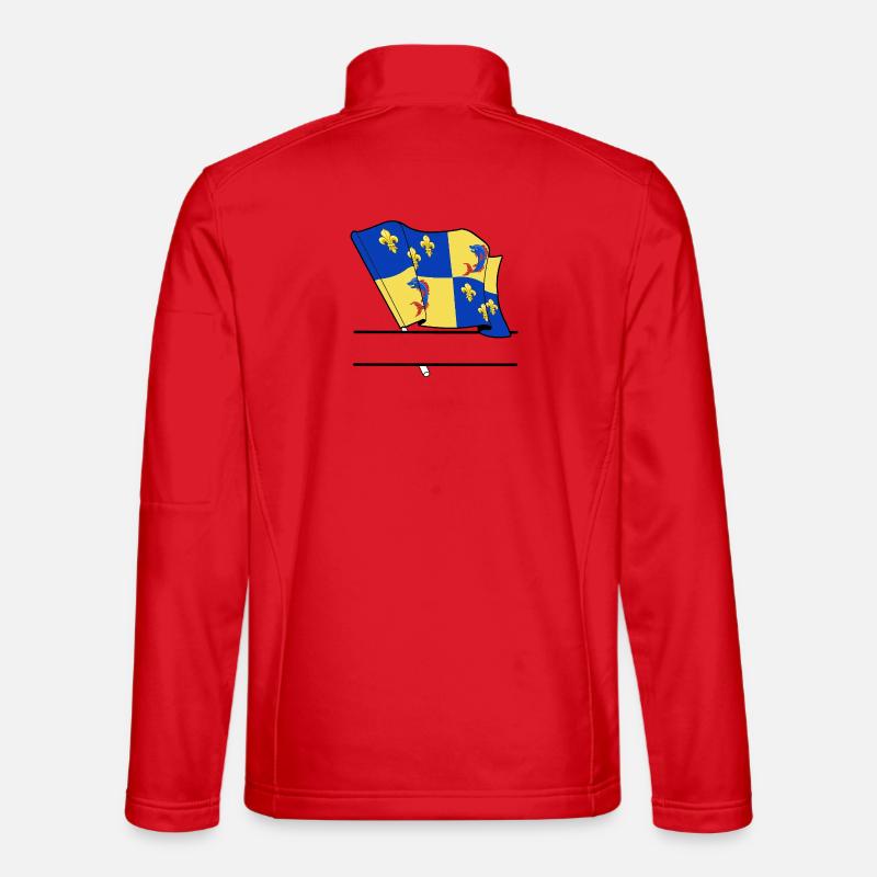 Espace textuel Dauphiné Veste en tissu softshell Unisexe