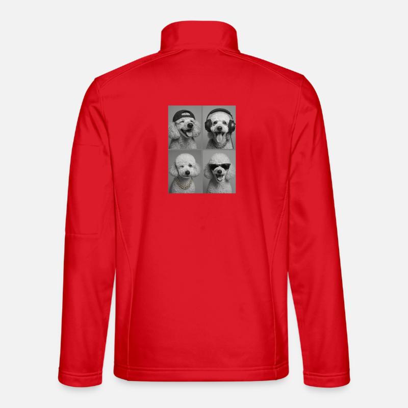 Pudel - Unisex Softshelljacke - Rot