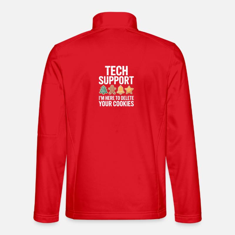 Tech Support Cookie Cleanup - Unisex Softshell Jacket - red