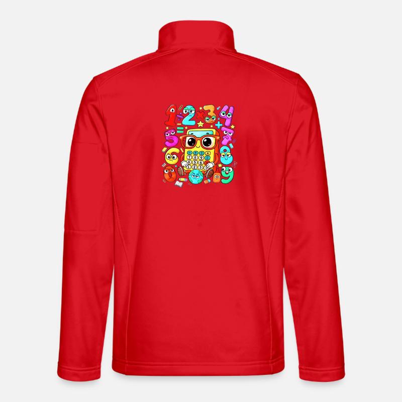 number day Playful Math Calculator Crew Unisex Softshell Jacket