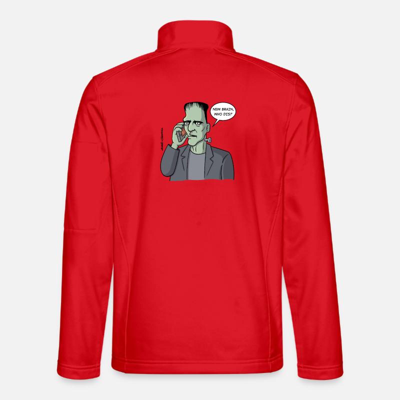 Neues Gehirn, wer ist das? - Unisex Softshelljacke - Rot