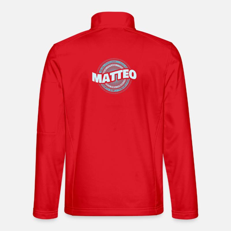 Gift for Matteo - Unisex Softshell Jacket - red